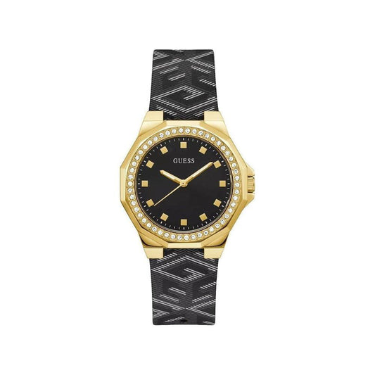 Guess Black Leather Watch GUGW0598L2AC