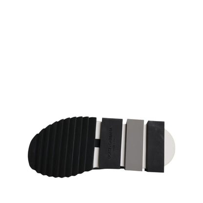 Dolce & Gabbana Black White Slip On Sorrento Sneakers Shoes