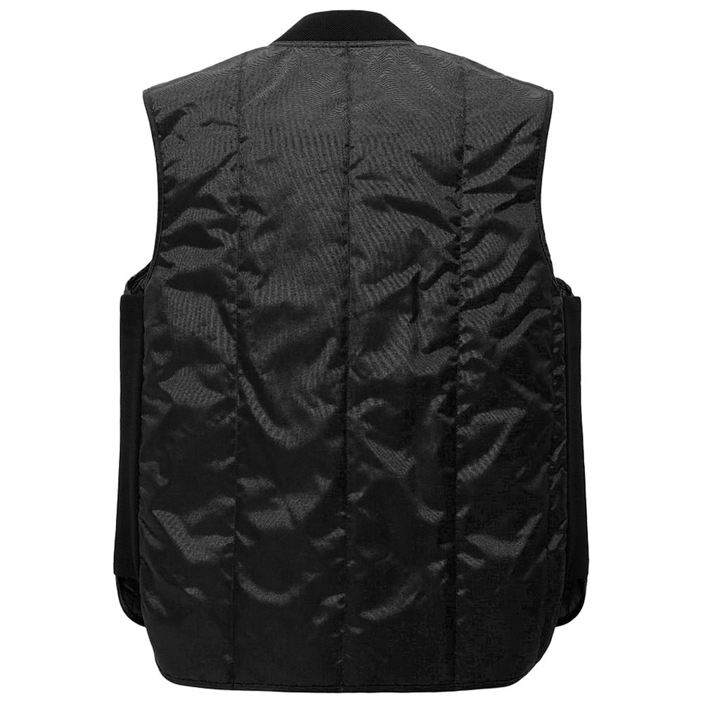 Front view with bag zipped and handles upright.