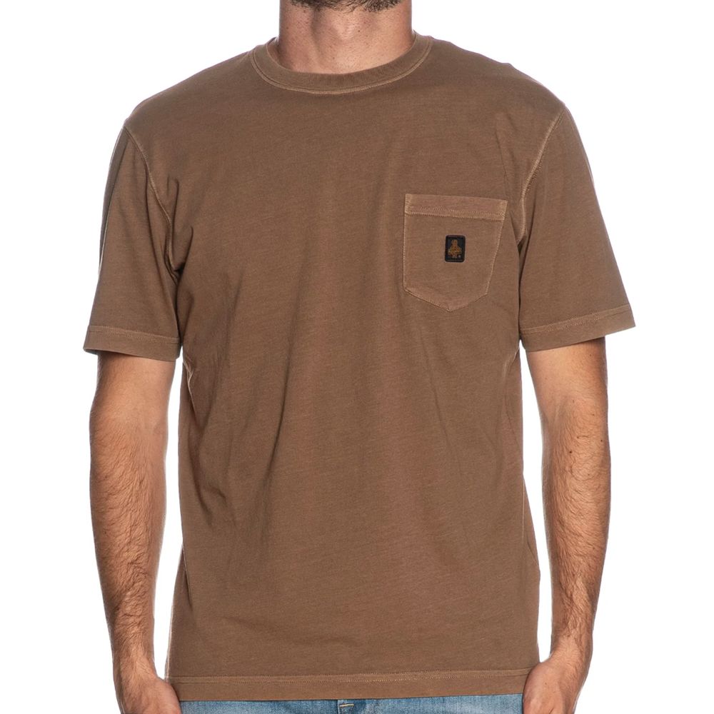 Refrigiwear Brown Cotton T-Shirt