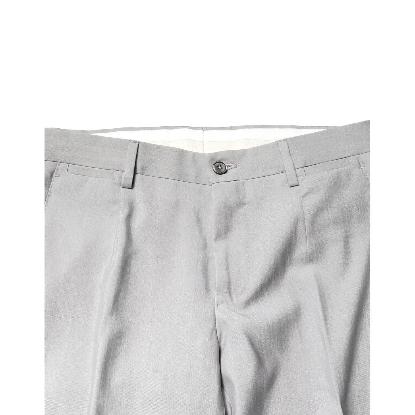 Dolce & Gabbana Light Gray Wool GOLD 2 Piece Formal Suit Dolce & Gabbana