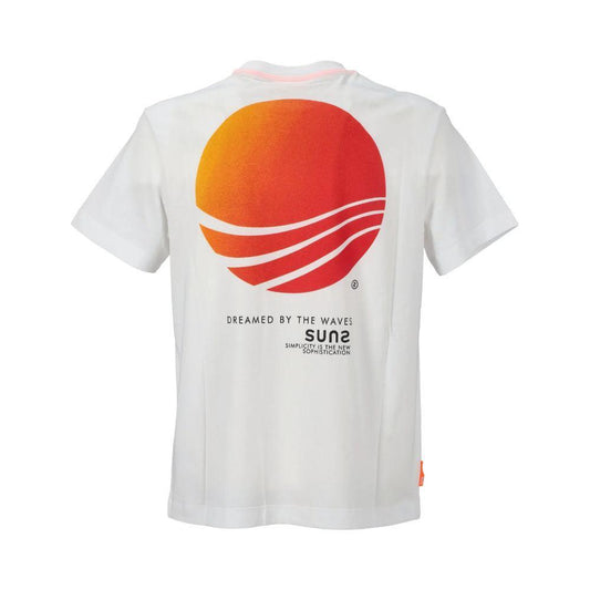 Suns White Cotton T-Shirt SU-15056-L