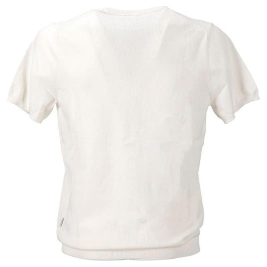 People Of Shibuya White Cotton Polo Shirt PE-14572-IT46 | S