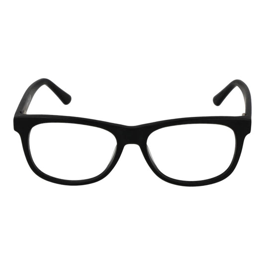 Guess Black Unisex Glasses Frame, square full-rim acetate, 51mm lenses, 15mm bridge, 140mm temples, includes branded case, spring hinge.