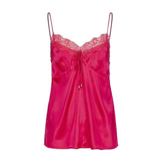 PINKO Fuchsia Silk Tops & T-Shirt
