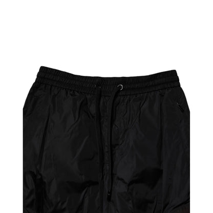 Dolce & Gabbana Black Nylon Cargo Jogger Men Sweatpants Pants