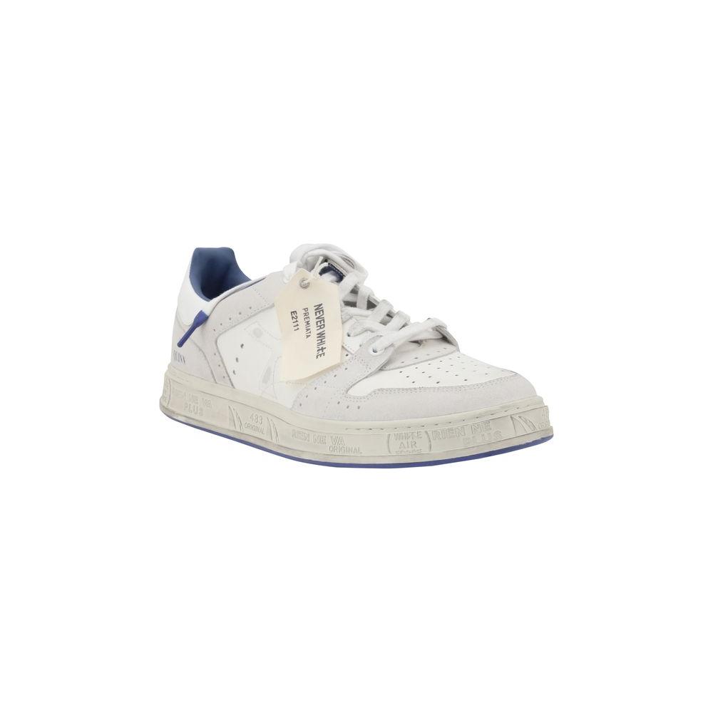 Premiata Leather Sneakers Premiata Light Gray
