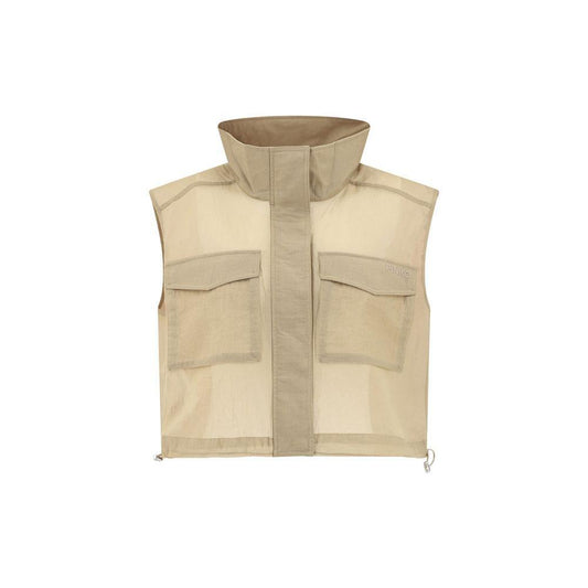 PINKO Cropped Gilet Jacket PI-104852A2EKC82-M