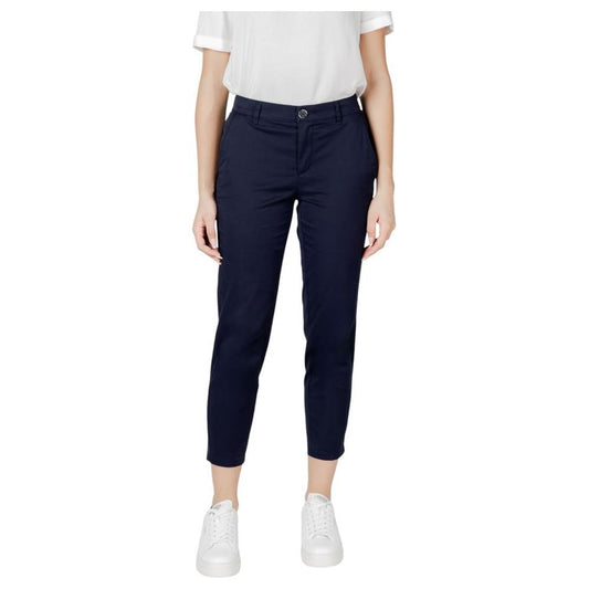 Street One Blue Cotton Jeans & Pant