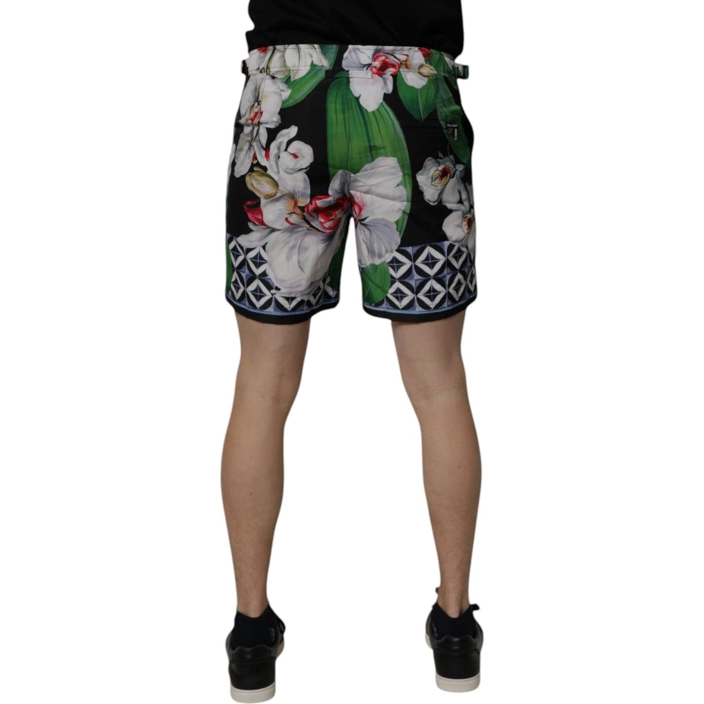 Dolce & Gabbana Multicolor Floral Polyester Men Bermuda Shorts