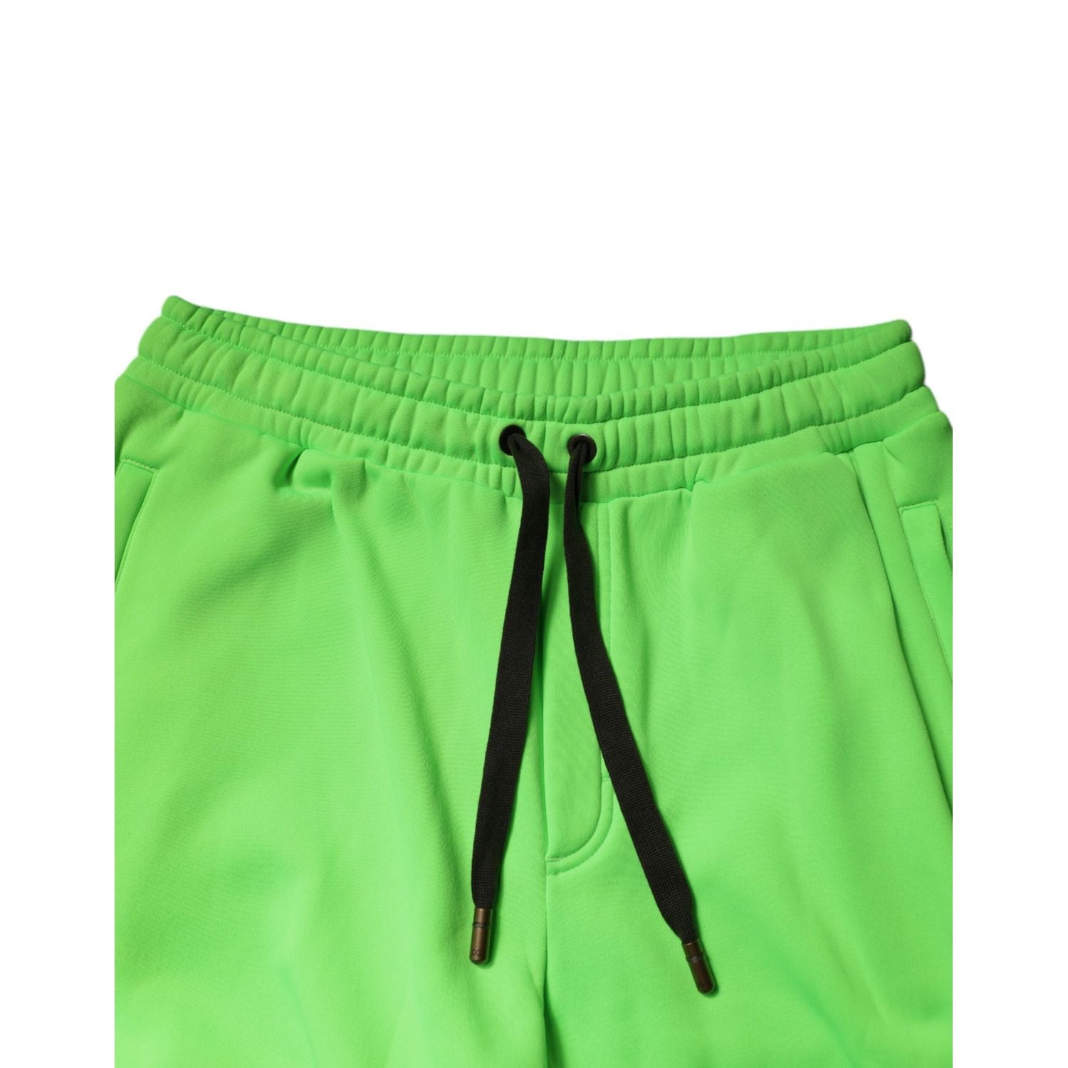 Dolce & Gabbana Green Patchwork Cargo Bermuda Shorts