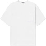 Stone Island White Cotton T-Shirt ST-15184-XL