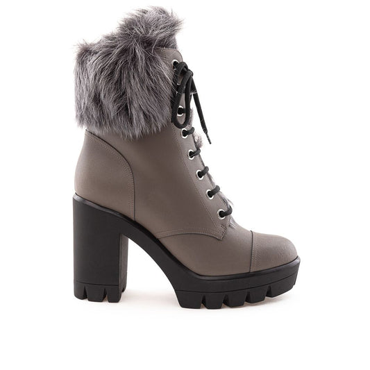 Giuseppe Zanotti Giuseppe Zanotti Gray Eco Leather Boot GI-509366220011147-EU37/US7