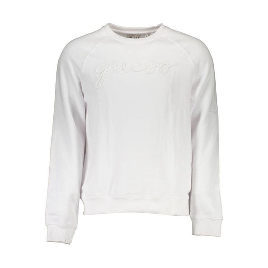 Guess Jeans White Cotton Unisex Sweatshirt