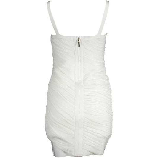 Marciano by Guess White Viscose Women Dress Marciano by Guess Light Gray