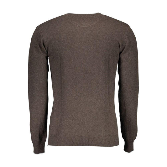 U.S. POLO ASSN. Brown Wool Men Sweater