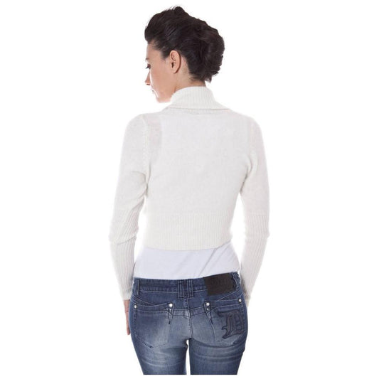 Datch White Wool Sweater Datch Dark Slate Gray