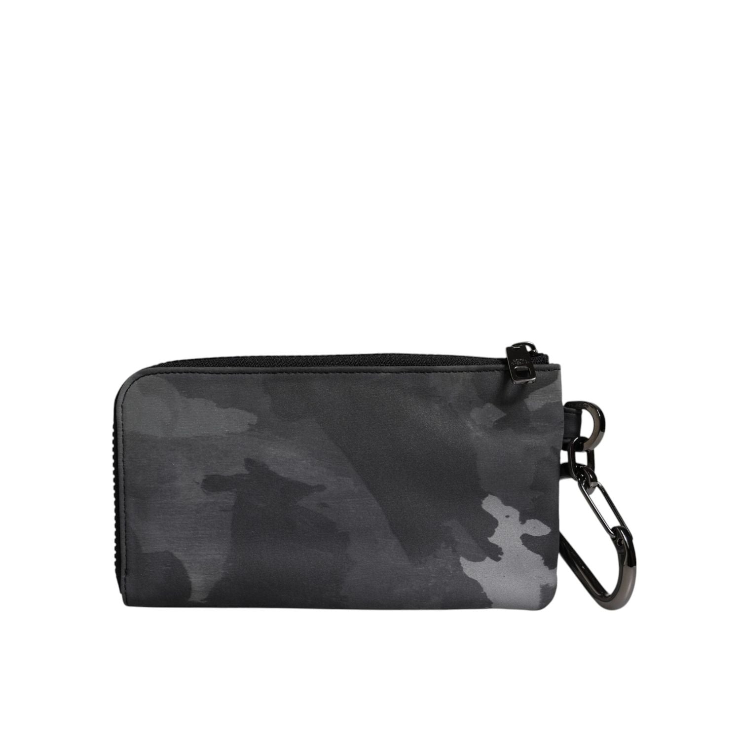 Front view with bag zipped and handles upright.