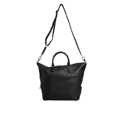 Dolce & Gabbana Black Calfskin Leather Hand Shoulder Duffle Bag