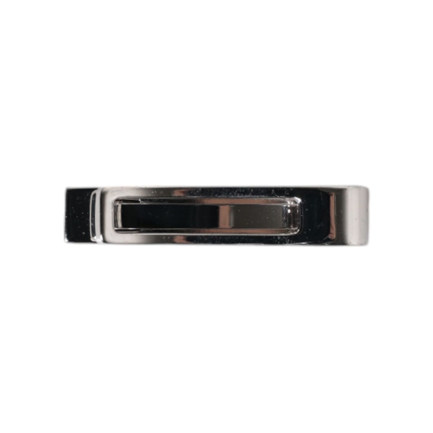 Dolce & Gabbana Silver Tone Brass Logo Branded Tie Clip Bar
