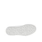 Dolce & Gabbana White Leather DG Logo Low Top Sneakers Shoes