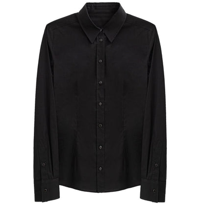 Dolce & Gabbana Black Cotton Dress Shirt