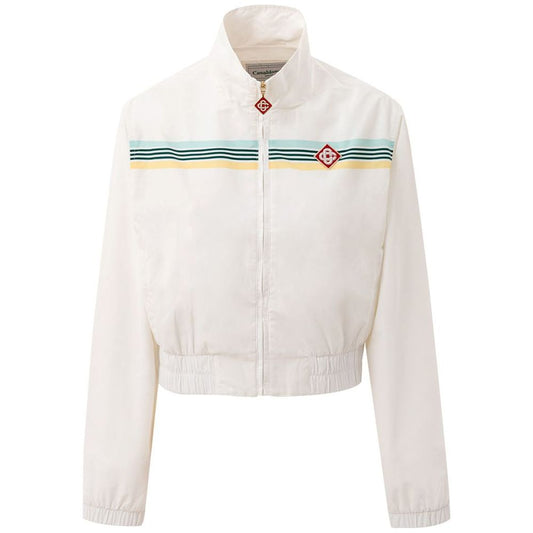 Casablanca White Polyester Sweater Casablanca Light Gray