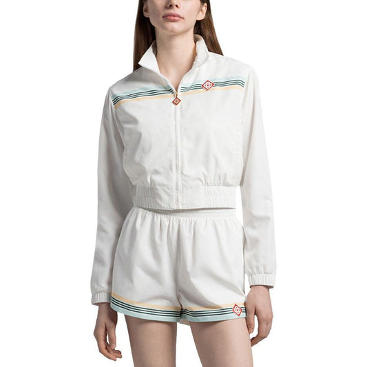 Casablanca White Polyester Sweater Casablanca Light Gray