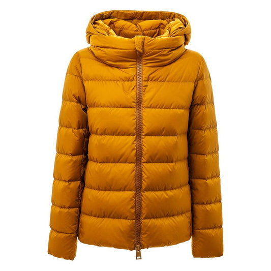 Herno Yellow Polyamide Jackets & Coat Herno Dark Goldenrod