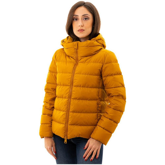 Herno Yellow Polyamide Jackets & Coat Herno Chocolate