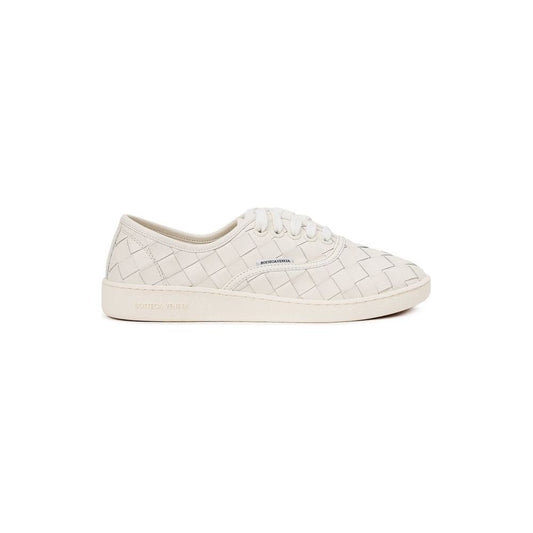 Bottega Veneta White Leather Sneaker Bottega Veneta Light Gray