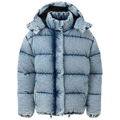 Miu Miu Blue Polyester Coat Miu Miu