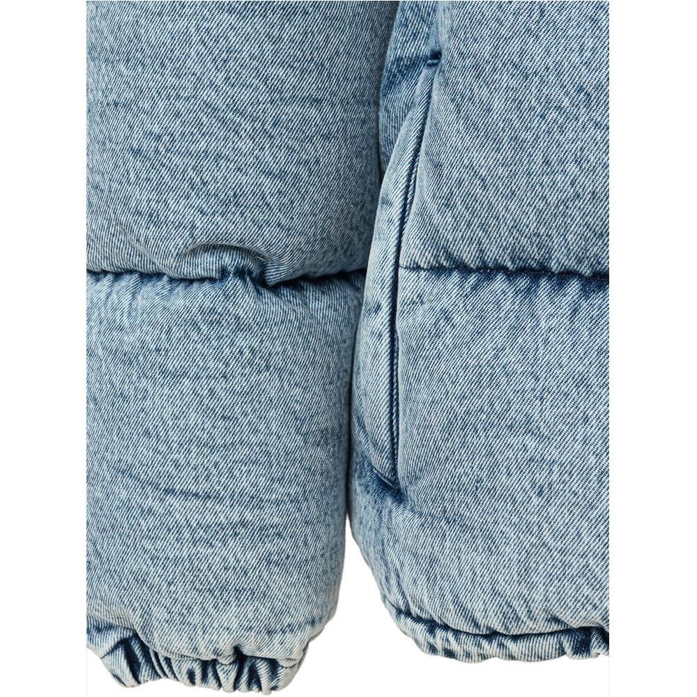 Miu Miu Blue Polyester Coat Miu Miu