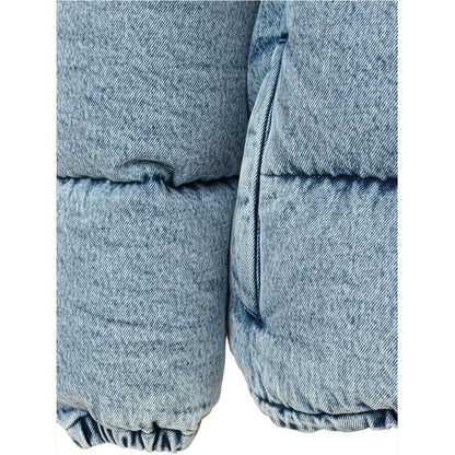 Miu Miu Blue Polyester Coat Miu Miu