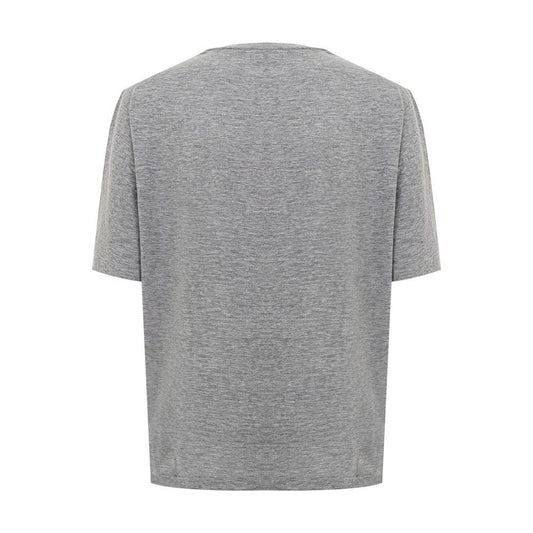 Dsquared² Chic Gray Cotton Tee for the Modern Woman Dsquared² Dark Gray