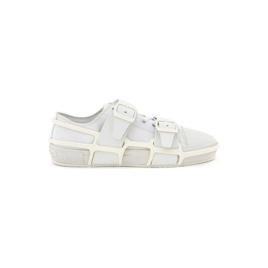 Burberry White Cotton Sneaker Burberry Light Gray