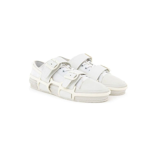 Burberry White Cotton Sneaker Burberry Beige