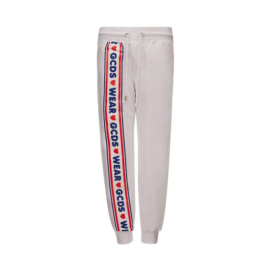 GCDS White Cotton Jeans & Pant GCDS Gray
