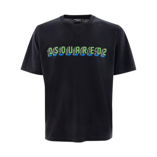 Dsquared² Black Cotton T-Shirt Dsquared² Black