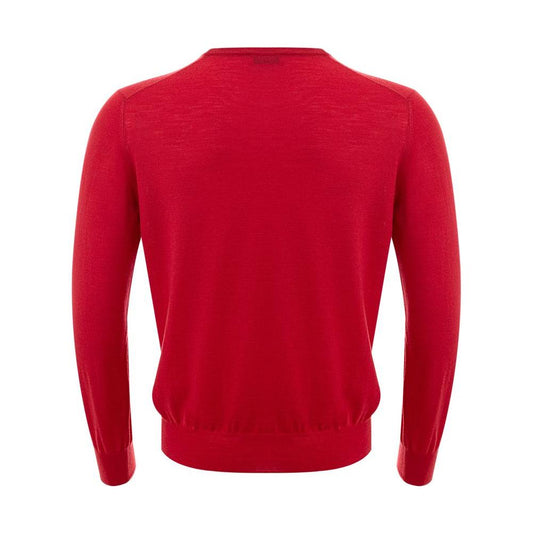 Gran Sasso Elegant Red Wool Sweater for Men