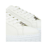 Casadei Sleek White Leather Sneakers CA-376666-EU40/US10