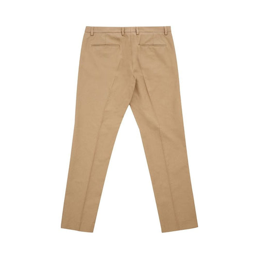 Lardini Elegant Brown Cotton Trousers for Women Lardini Rosy Brown