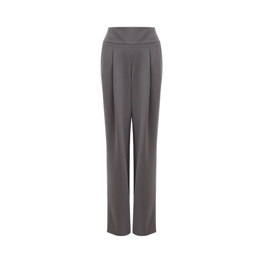 Lardini Chic Gray Wool Trousers for Sophisticated Style Lardini Dim Gray