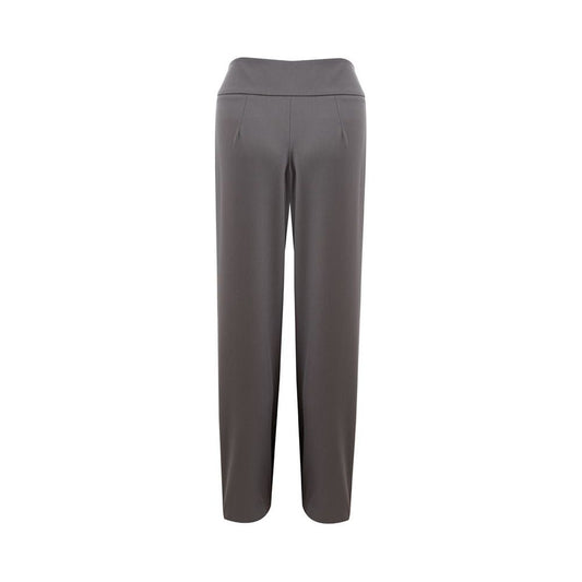 Lardini Chic Gray Wool Trousers for Sophisticated Style Lardini Dim Gray