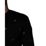 Dolce & Gabbana Black Pineapple Crew Neck Pullover Sweater TSH86393-44