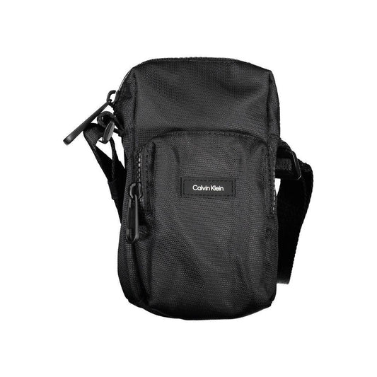 Calvin Klein Elegant Black Shoulder Bag with Chic Detailing CA-26286
