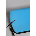 Dolce & Gabbana Blue DG Logo Print Clutch Zip Borse Pouch Bag