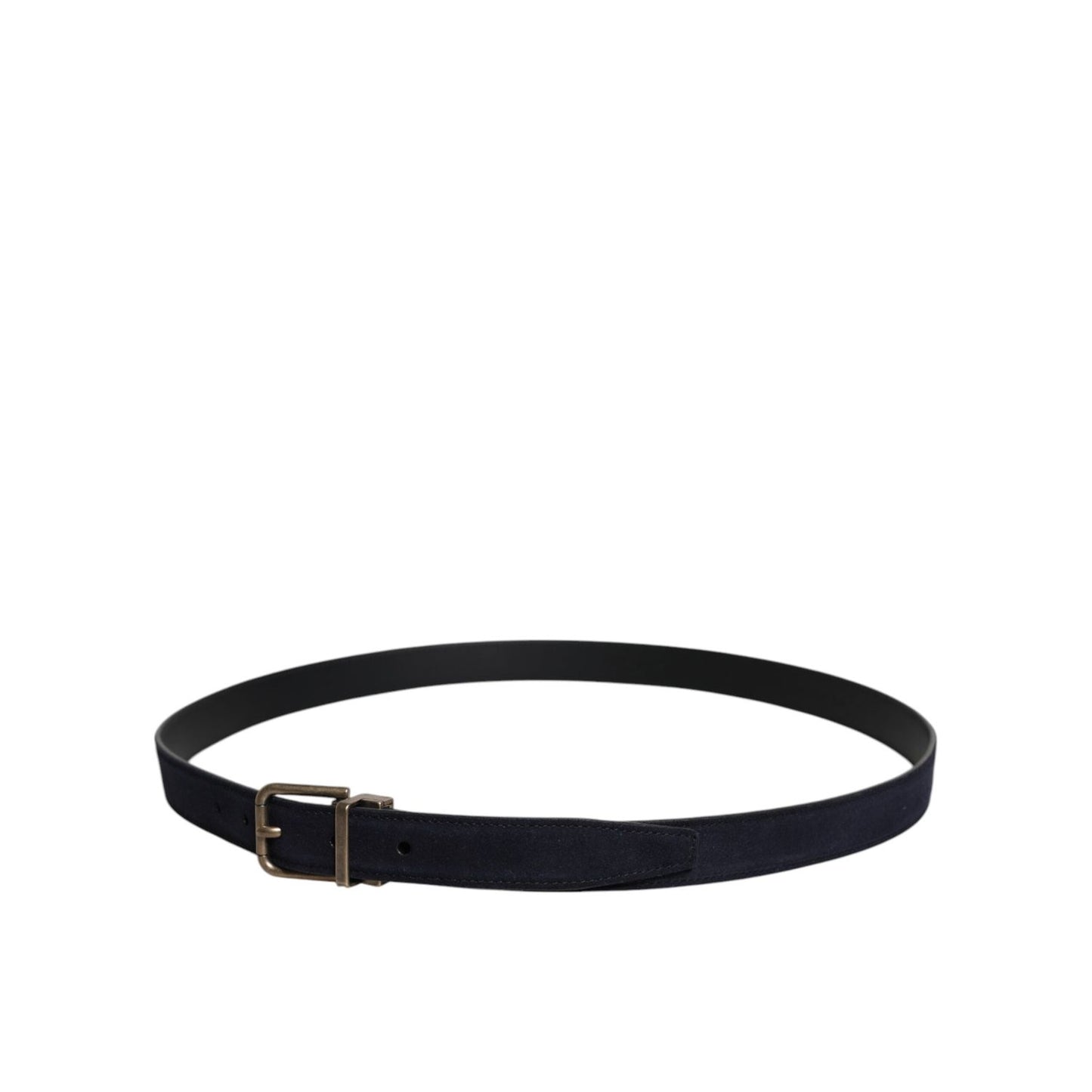 Dolce & Gabbana Black Goat Leather Metal Buckle Classic Belt BEL9294-110