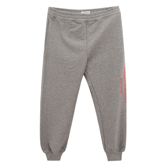 Alexander McQueen Chic Gray Cotton Blend Trousers Alexander McQueen Light Slate Gray