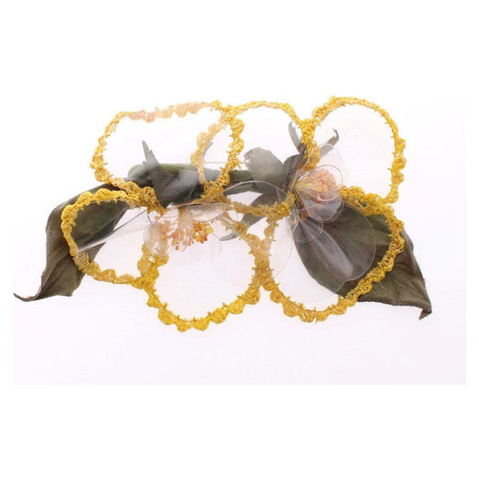 Dolce & Gabbana Exquisite Handmade Floral Silk Brooch Brooch Dolce & Gabbana Dark Olive Green